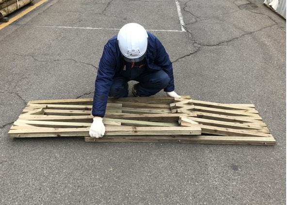 (1)運搬時の折りたたみ