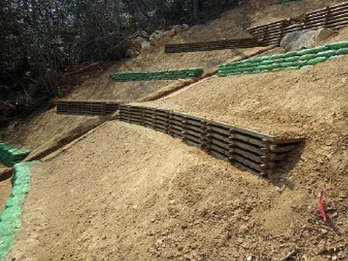 奥島山治山工事